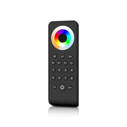 RF | afstandsbediening | RGBTW | 8 zones | zwart | touchwielbediening