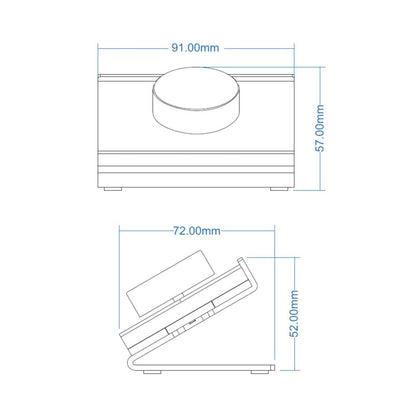 RF | afstandsbediening | RGB | 1 zone | zwart | tafeldraaidimmer