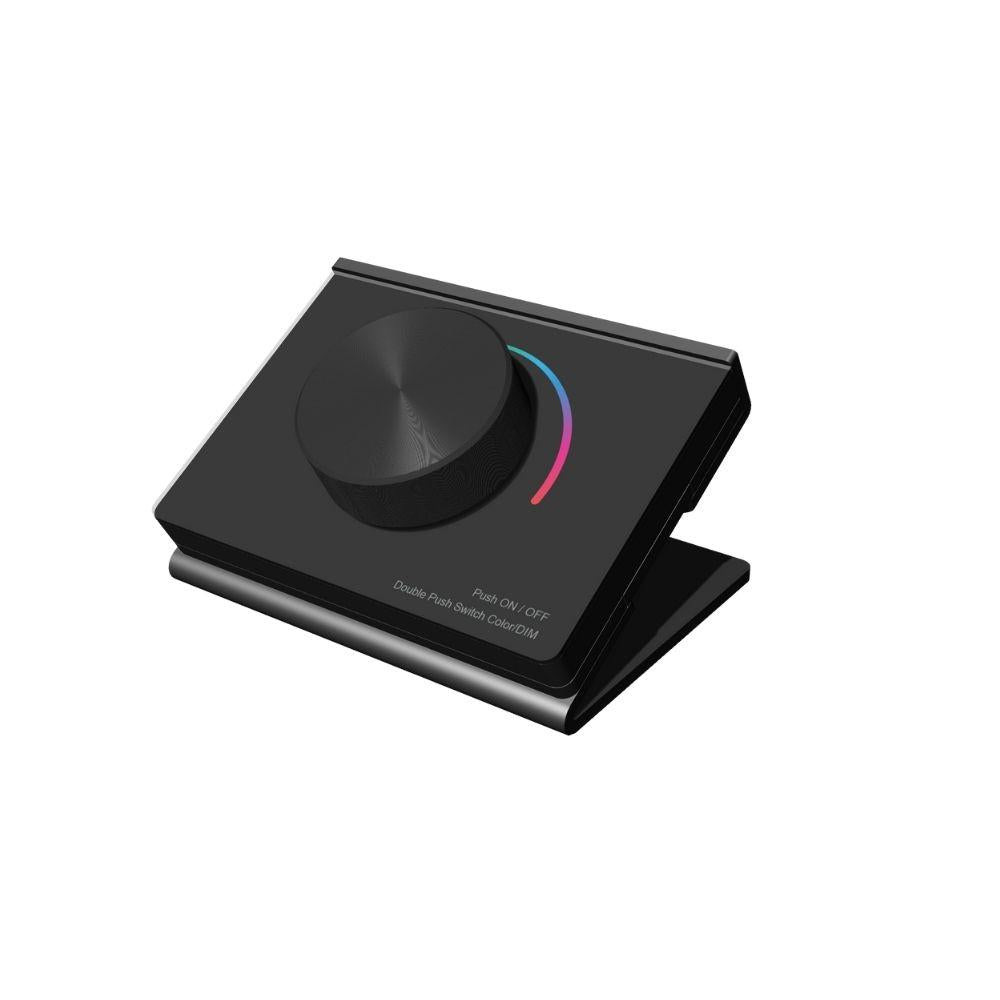 RF | afstandsbediening | RGB | 1 zone | zwart | tafeldraaidimmer