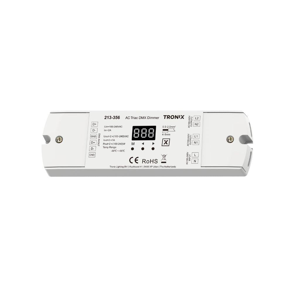 DMX | controller | 2 kanalen | DMX naar fase-afsnijding