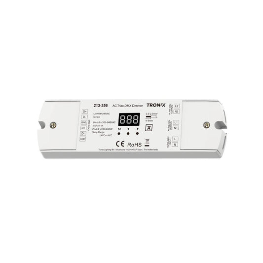 DMX | controller | 2 kanalen | DMX naar fase-afsnijding