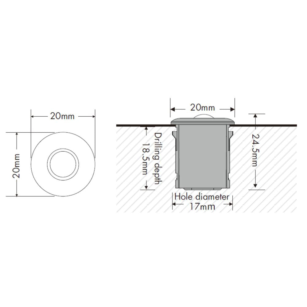 Sensor connect | sensor | PIR | wit | inbouw