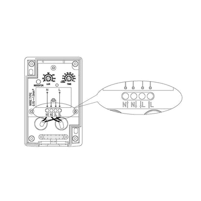 Dag/nacht sensor | IP54 | max. 1150W | met timer