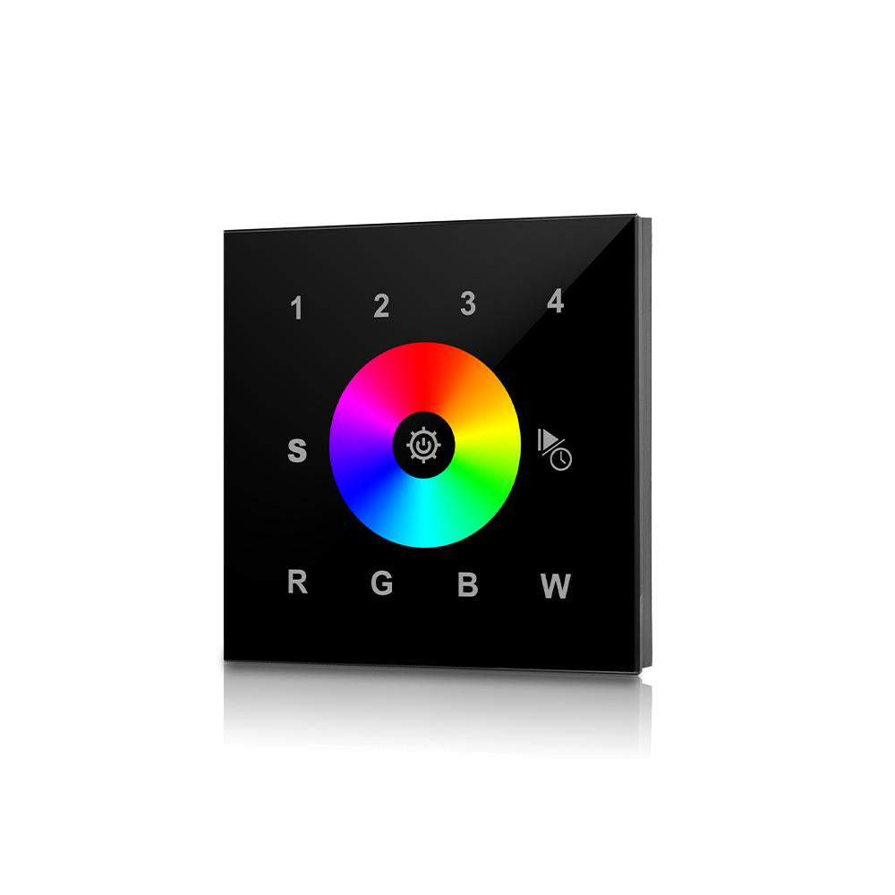 DMX wandbediening 4 zones | zwart