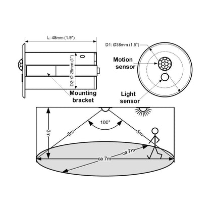 Casambi | sensor | inbouw | beweging + licht
