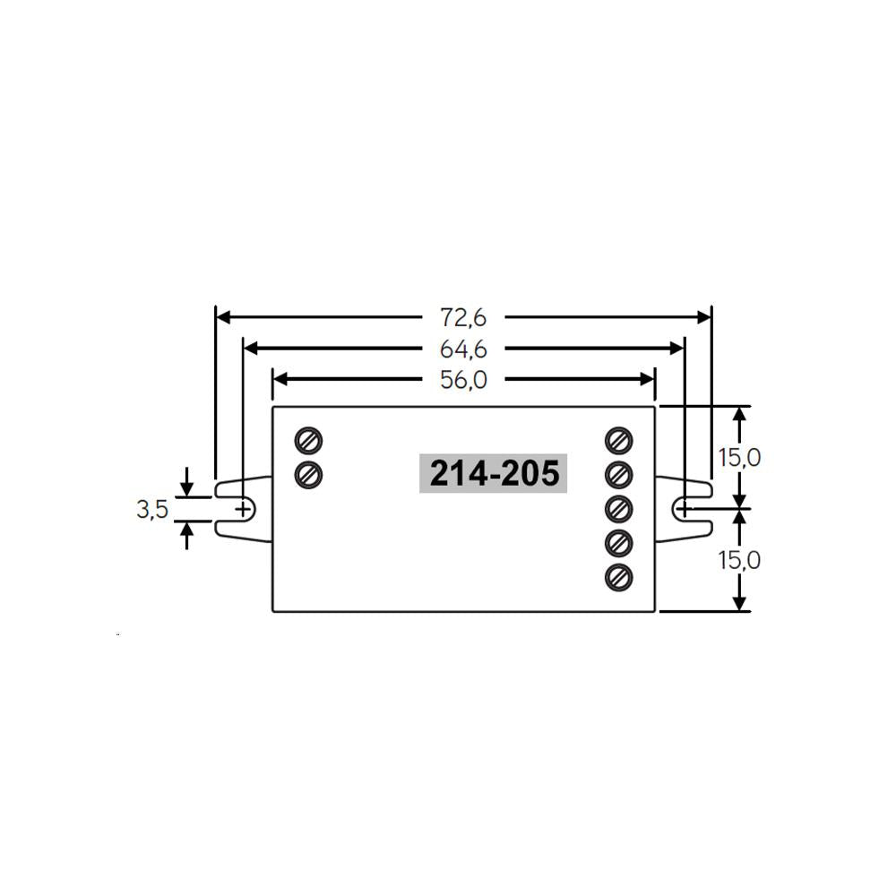 Casambi ontvanger | 12-24V | 6A | TW/RGB/RGBW/1..4CH.