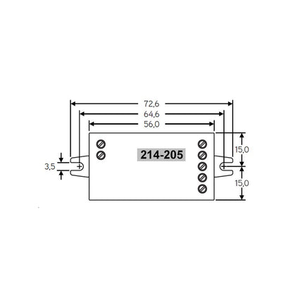 Casambi ontvanger | 12-24V | 6A | TW/RGB/RGBW/1..4CH.