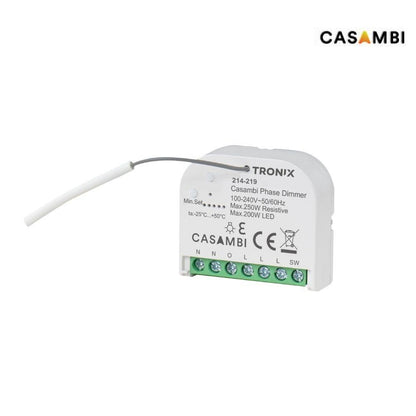 Casambi | dimmer | 230V | 200W | inbouw | 230V push dimmer