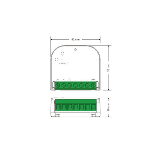 Casambi | dimmer | 230V | 200W | inbouw | 230V push dimmer
