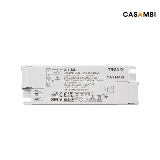 Casambi | driver | 25W | 250~700mA | max. 54V | NFC