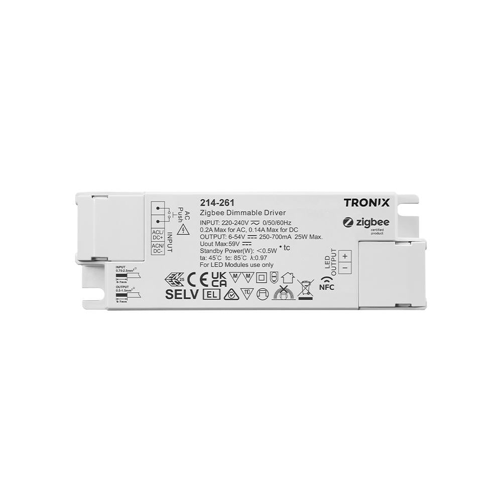Zigbee | voeding | 25W | 250~700mA | max. 54V | NFC