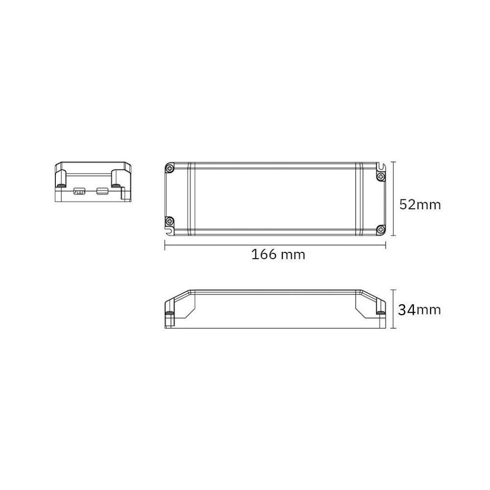 LED voeding | 24V | 40W | blok type binnen