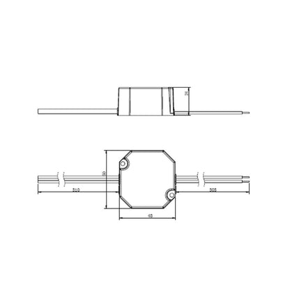 LED voeding | 24V | 12W | IP20 | flikkervrij | dimbaar