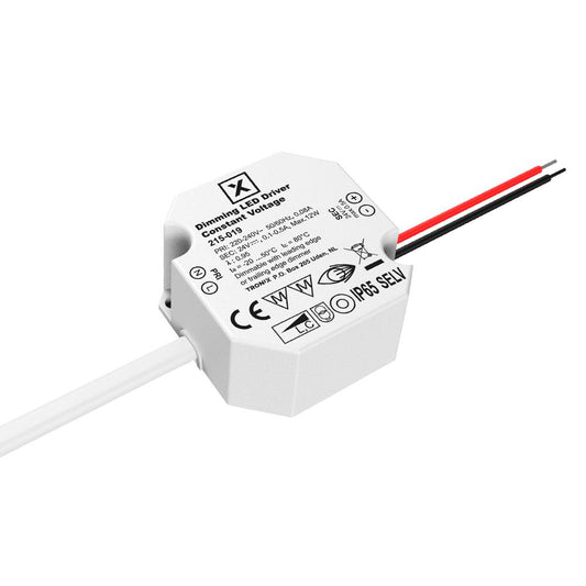 LED voeding | 24V | 12W | IP20 | flikkervrij | dimbaar