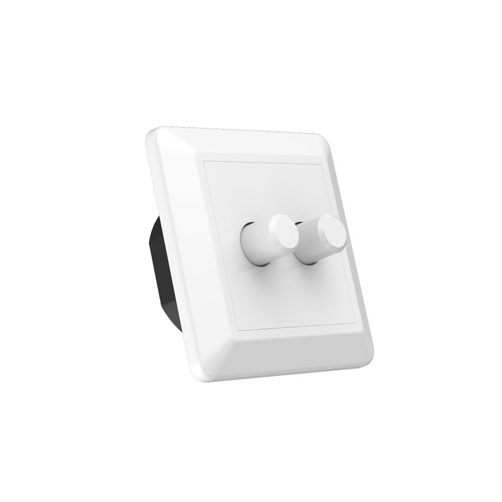 LED dimmer dubbel fase-afsnijding | 2x 2W~100W incl. plaat