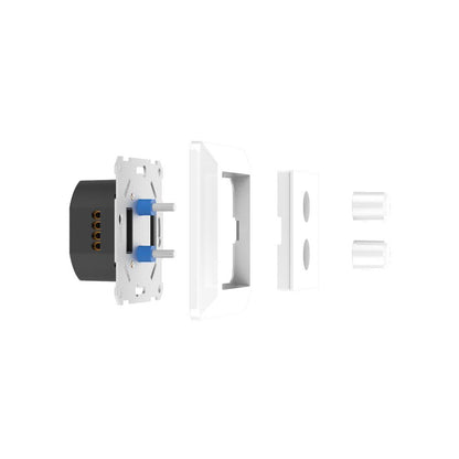 LED dimmer dubbel fase-afsnijding | 2x 2W~100W incl. plaat