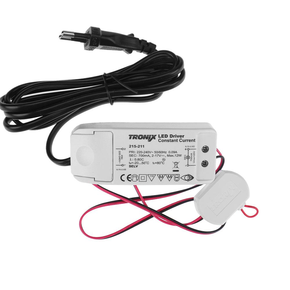 LED voeding | 700mA | 12 watt | niet dimbaar