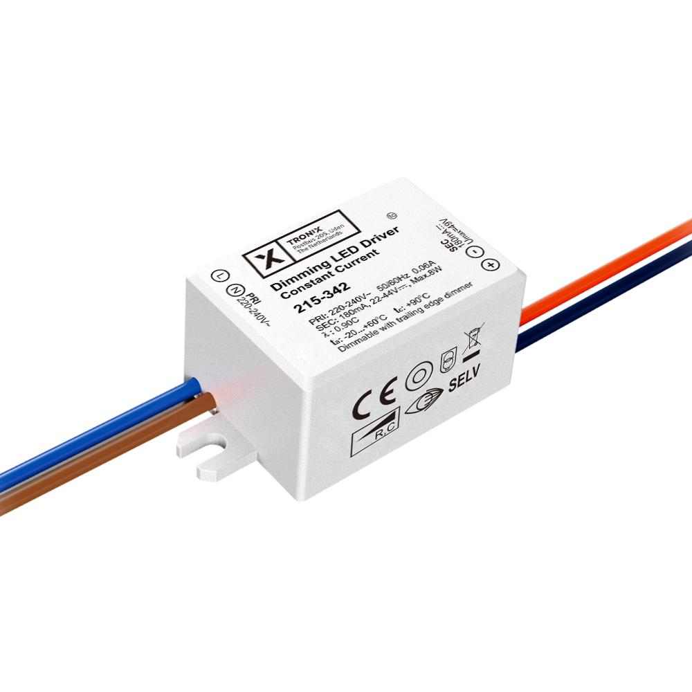 LED voeding | 180mA | 8 watt | IP20 | 22 ~ 44 volt | dimbaar