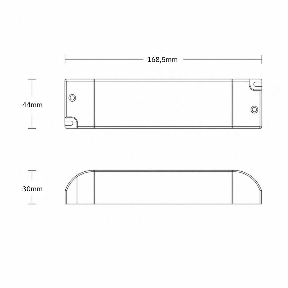 LED voeding | 24V | 40W | fase-afsnijding | binnen