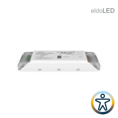 LED voeding | eldoLED DUALdrive 20MA-E2Z0D | 20W | DALI DT6