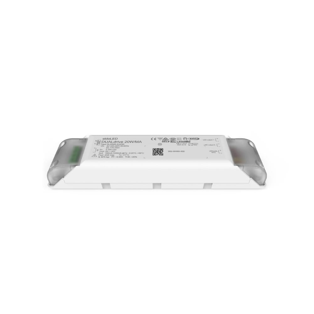 LED voeding | eldoLED DUALdrive 20MA-E2Z0C | 20W | DALI DT8