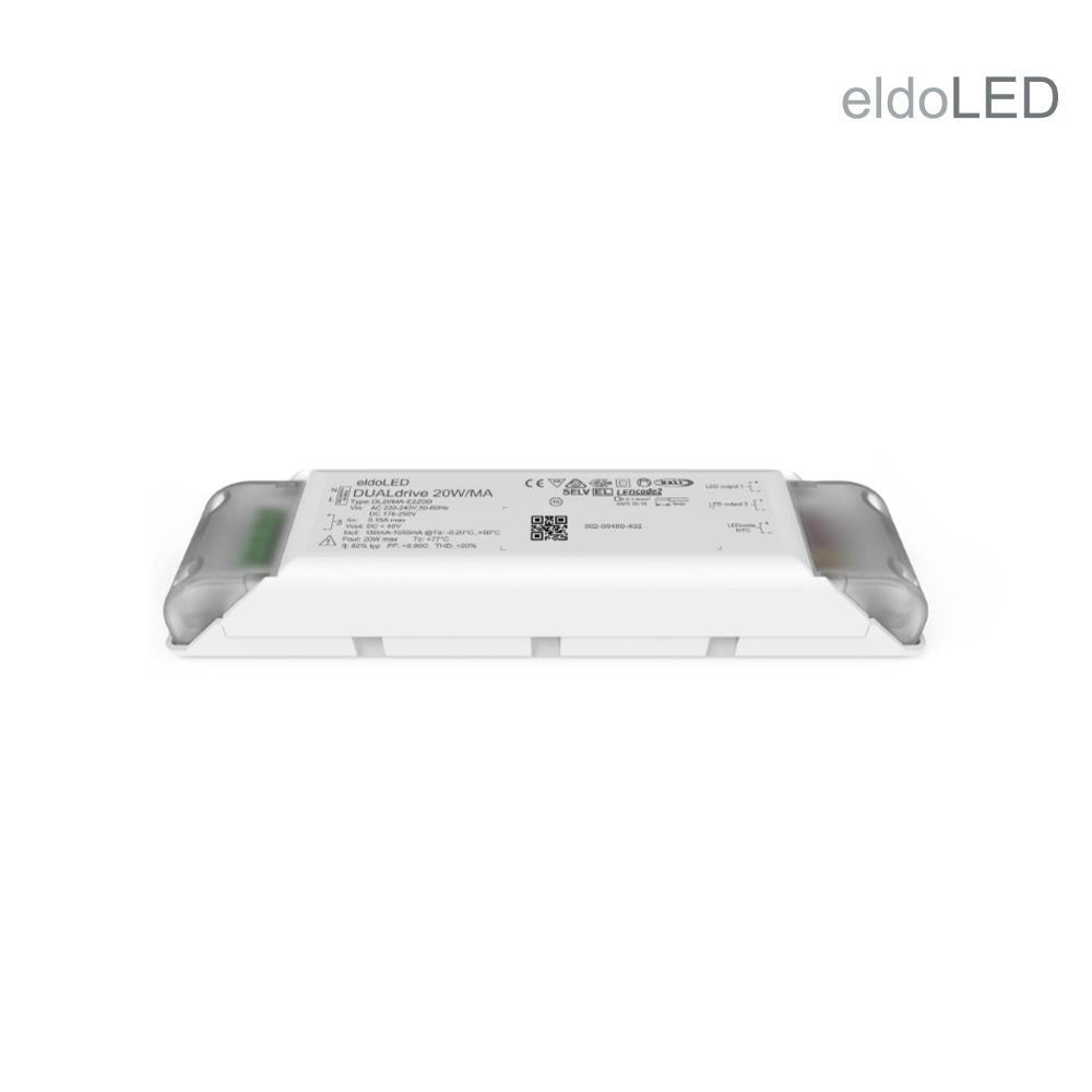 LED voeding | eldoLED DUALdrive 20MA-E2Z0C | 20W | DALI DT8