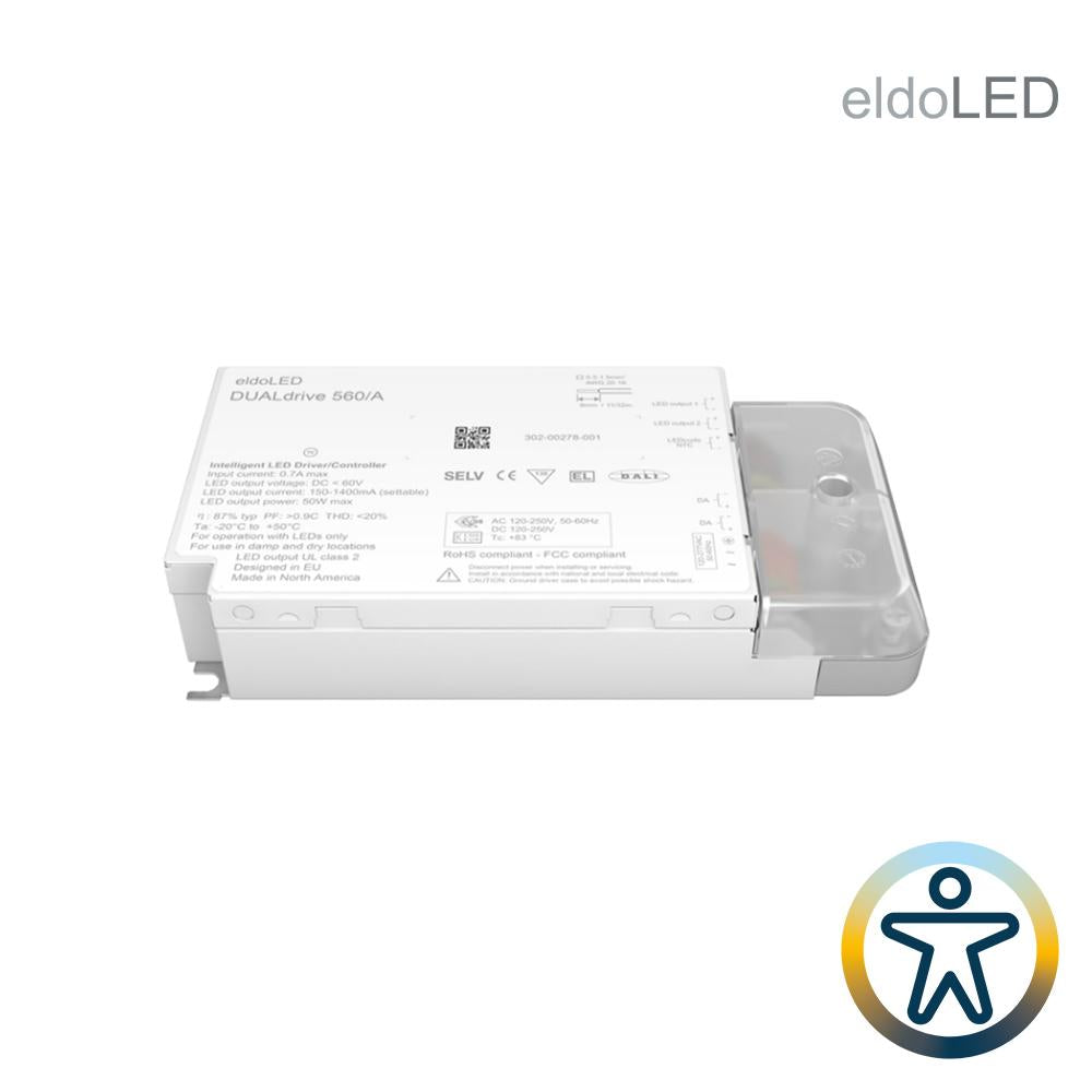 LED voeding | eldoLED DUALdrive 560/A | 50W | DALI DT6