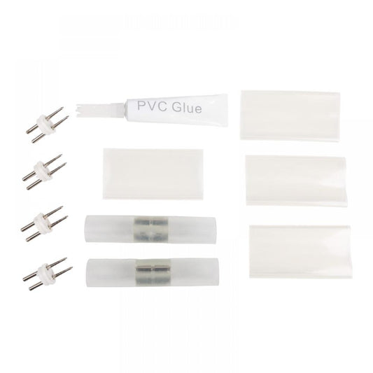 Lichtslang accessoires | 2 splice connectors met lijm | retail