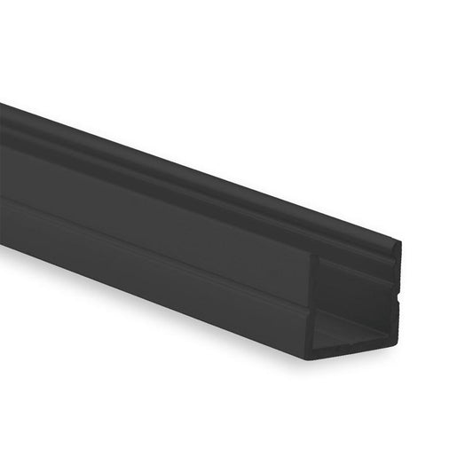 PO16 LED profiel 200cm, zwart RAL9005