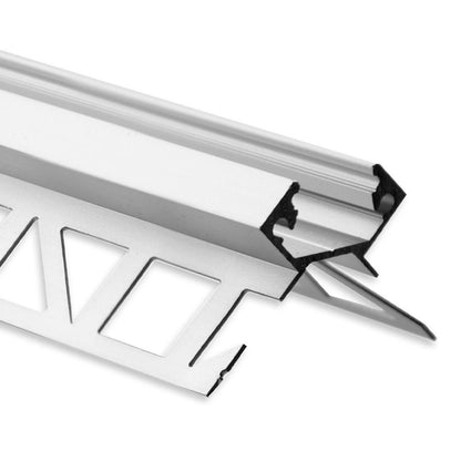 FP5 LED tegel profiel buitenste hoek 200 cm, LED strips max.