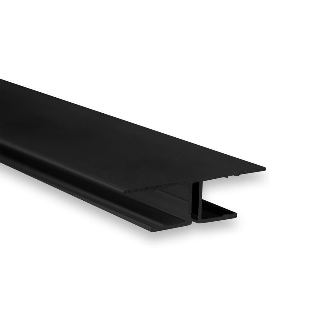 TBP8 LED gipsplaat profiel 200 cm, black RAL 9005, LED strips