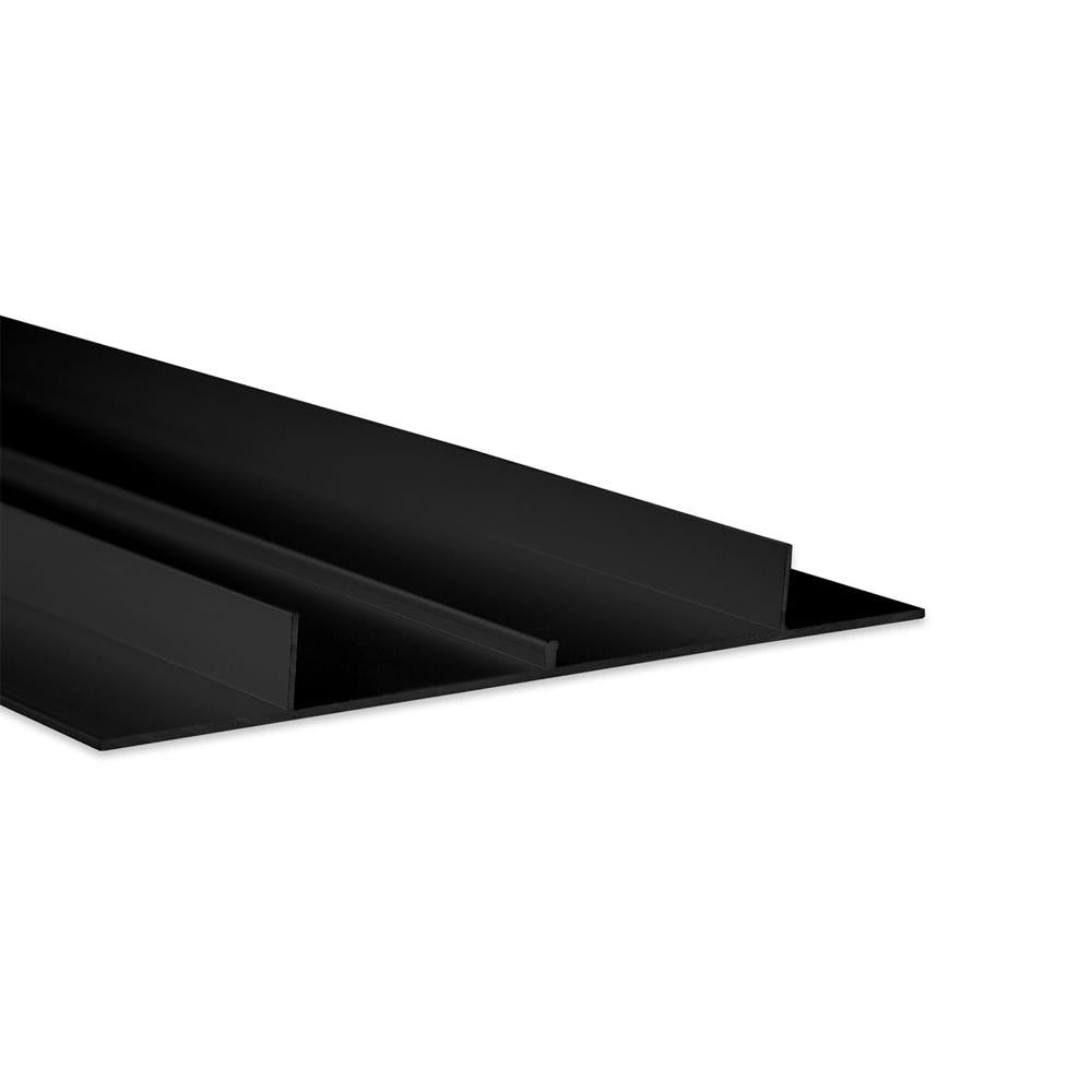 TBP10 LED gipsplaat profiel 2m, zwart RAL9005 strips max.11mm