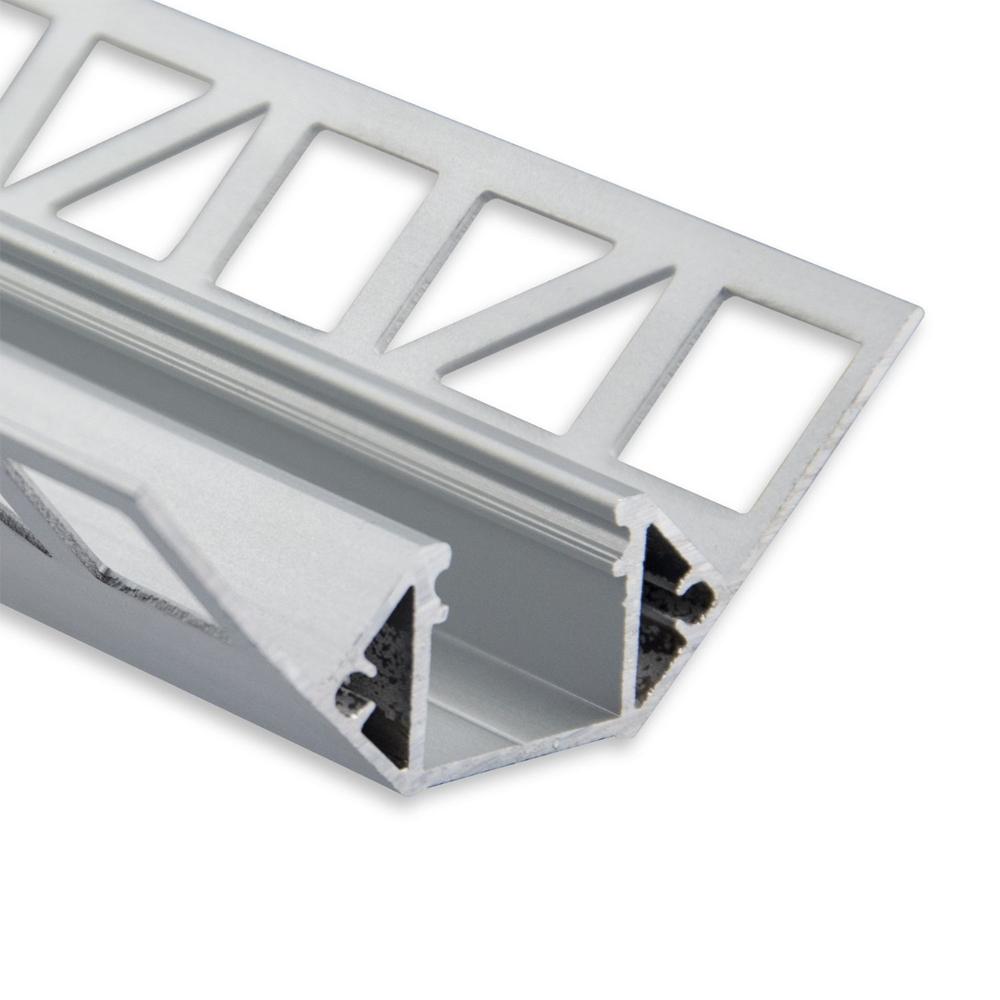 FP8n LED tegel profiel binnenhoek 2m, LED strips max.14mm