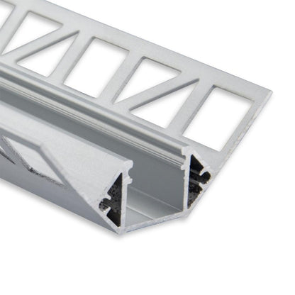 FP8n LED tegel profiel binnenhoek 2m, LED strips max.14mm