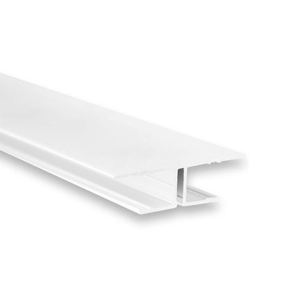 TBP8 LED gipsplaat profiel 2m, wit RAL9010 strips max. 11 mm