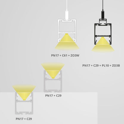 PN17 LED profiel 2m