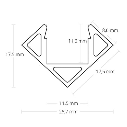 PO23 LED profiel 200cm