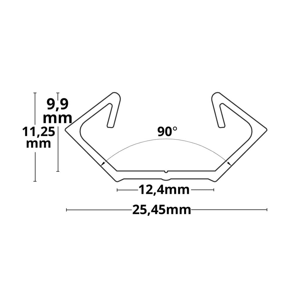 PO23n LED profiel 200cm