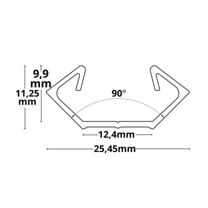 PO23n LED profiel 200cm