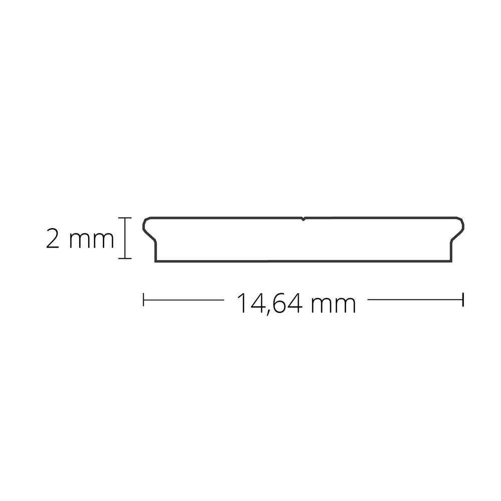 PN33 LED koelstrips 200cm, LED strips max. 14mm