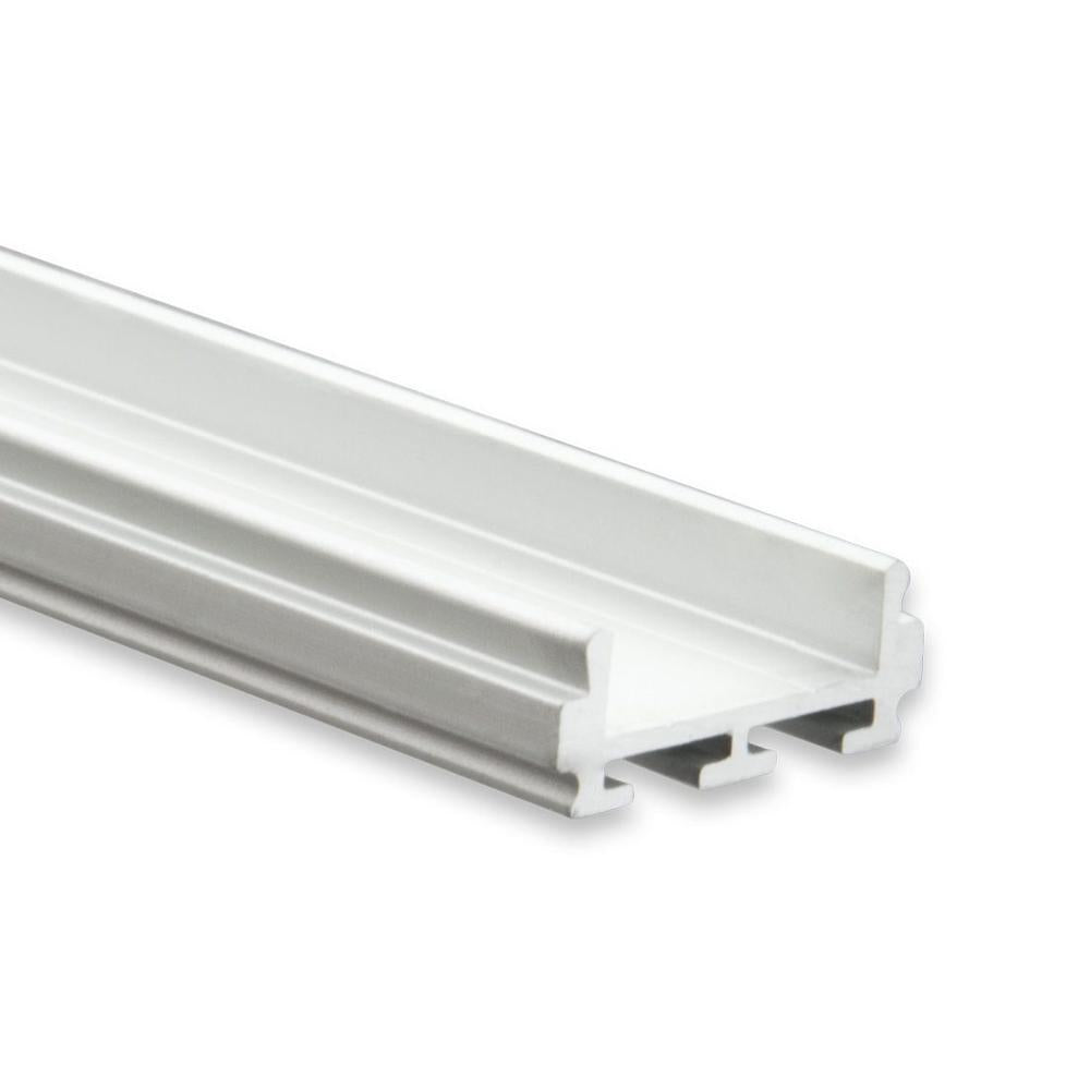 PL6 LED profiel 200cm, plat, LED strips max. 12 mm
