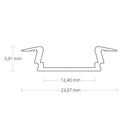 PL8 LED profiel 200cm