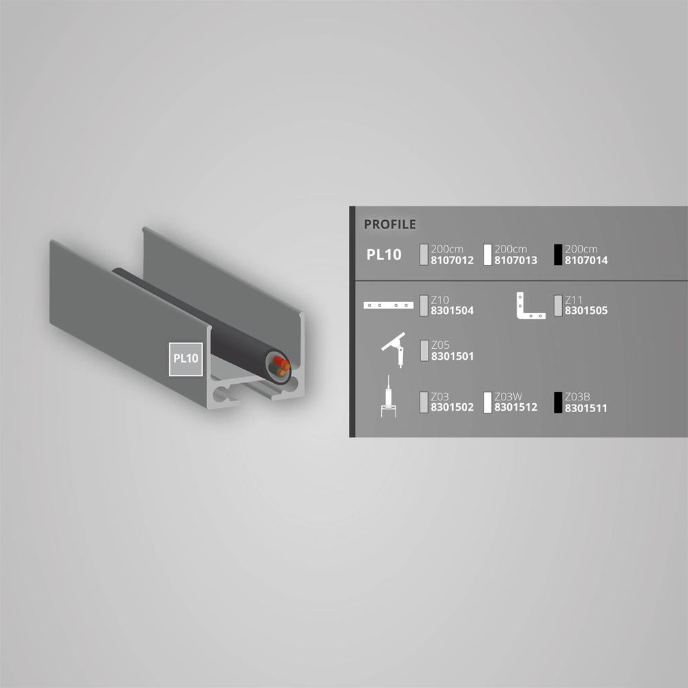 PL10 LED profiel / universeel 200cm