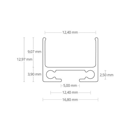 PL10 LED profiel / universeel 200cm