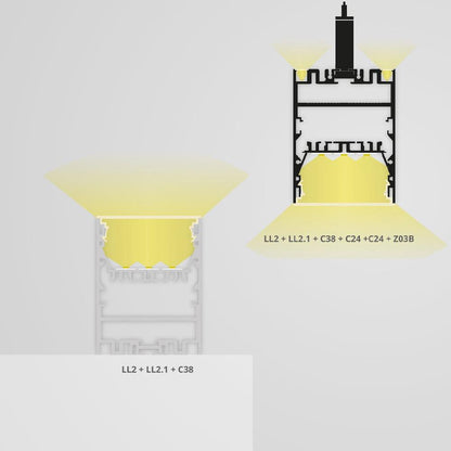 LL2 licht profiel 200cm