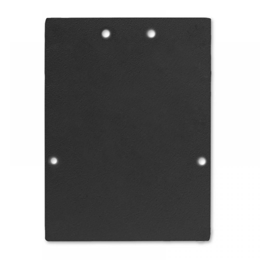 E74B eindkap zwart voor profiel LL2, incl. schroeven, 2 st