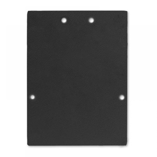 E74B eindkap zwart voor profiel LL2, incl. schroeven, 2 st