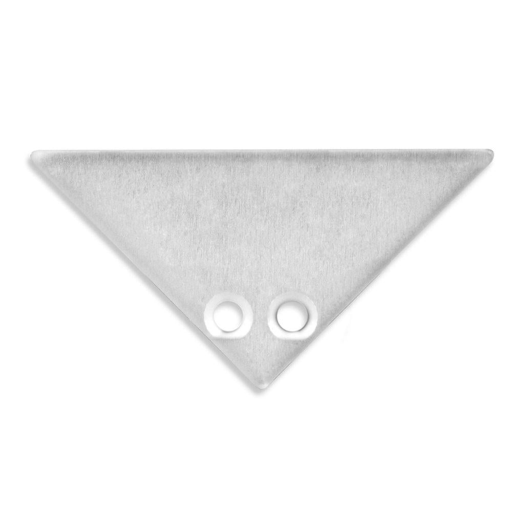E84 eindkap aluminium voor profiel PO5 met schroeven, 2 stuks