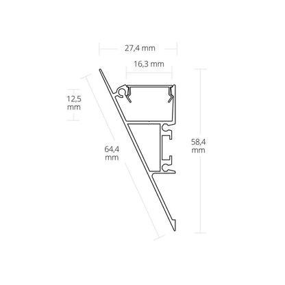 VA3 opbouw profiel 200cm