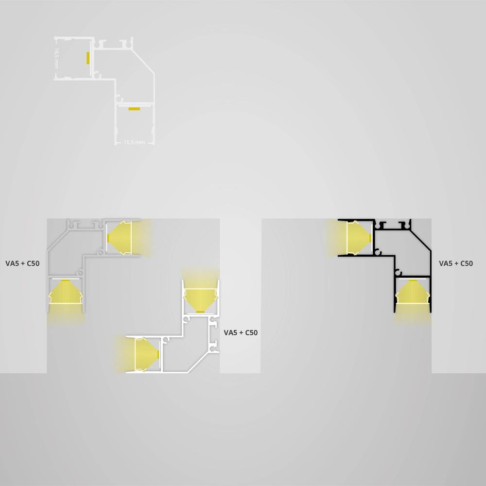 VA5 hoek profiel 200cm